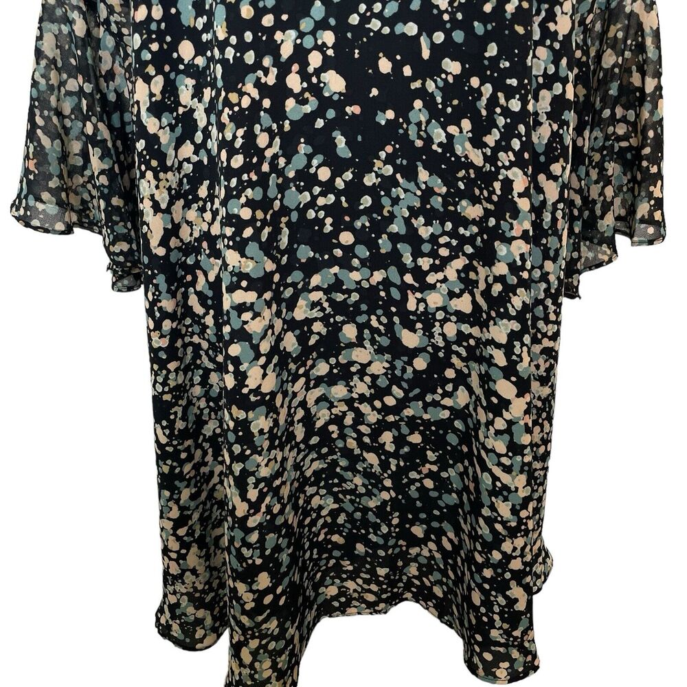 NWT Anthropologie Paper Crown Droplets Dress A-Line Pullover 3/4 Bell Sleeve MP - Picture 10 of 14